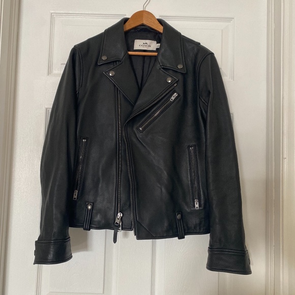 Coach Leather Moto Jacket - Picture 1 of 2